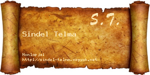Sindel Telma névjegykártya